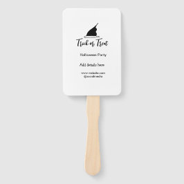 Leque Trick ou trate o chapéu preto do Halloween w