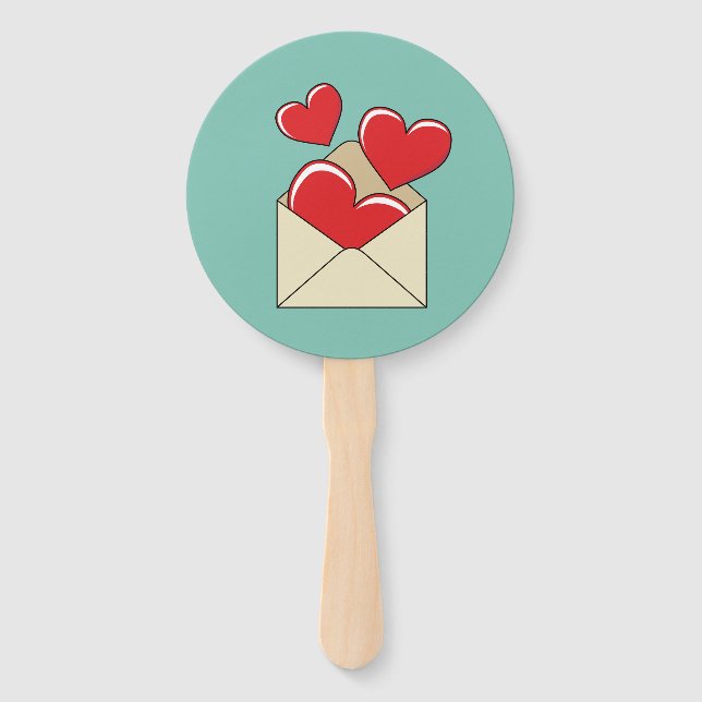 Leque Uma Carta de Amor (Frente)