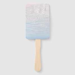 Leque Vazio de Ondas Azuis de Turquoise Aquamarine