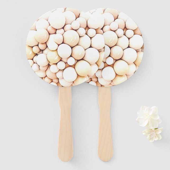 Leque Ventilador da Mão do Chá de fraldas Elefante Balão (Frente e Verso)