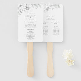 Leque Ventilador da Mão do Programa de Cerimônia de Dese