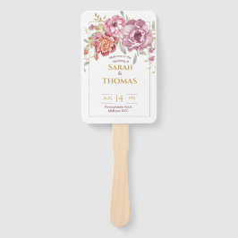 Leque Ventilador da Mão do Programa (frontal e traseira)