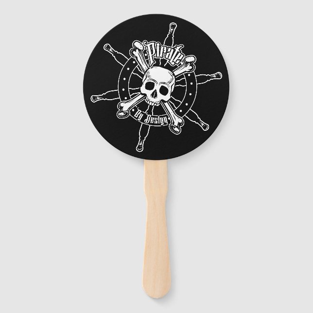 Leque Ventilador da Mão Pirata (Frente)