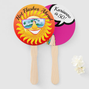 Leque Ventilador de aniversário de arte personalizada co