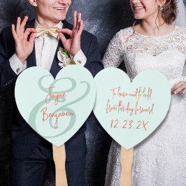 Leque Ventilador de Casamento e Mantenha-se Dizendo