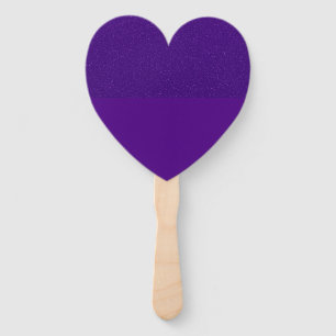 Leque Ventilador de Coração Roxo de Textura Fracionada I