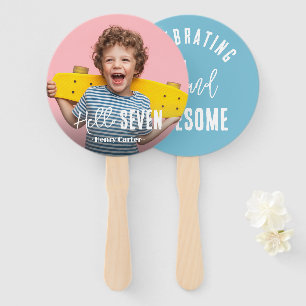 Leque Ventilador de Mão de Aniversário Personalizado