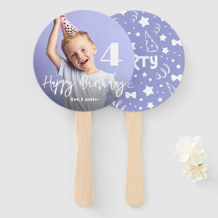 Leque Ventilador de Mão de Aniversário Personalizado