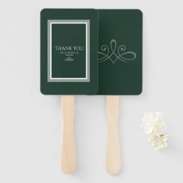 Leque Ventilador de mão verde do Merald