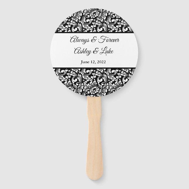 Leque Ventilador de remada de casamento (Frente)