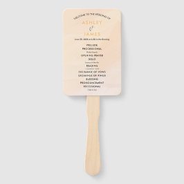 Leque Ventilador do Programa de Casamento Apricot, Pêsse