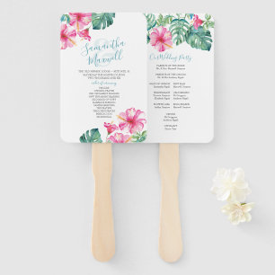 Leque Ventilador do Programa de Casamento de Flores Trop