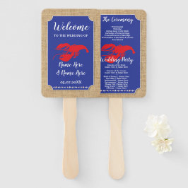 Leque Ventilador do Programa de Casamento de Praia do Bo