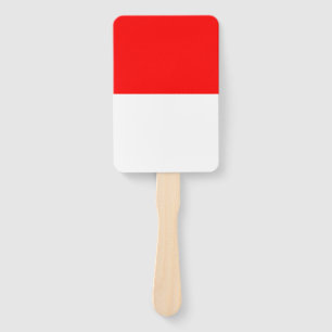 Leque Ventilador manual com bandeira da Indonésia