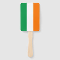 Ventilador manual com bandeira da Irlanda
