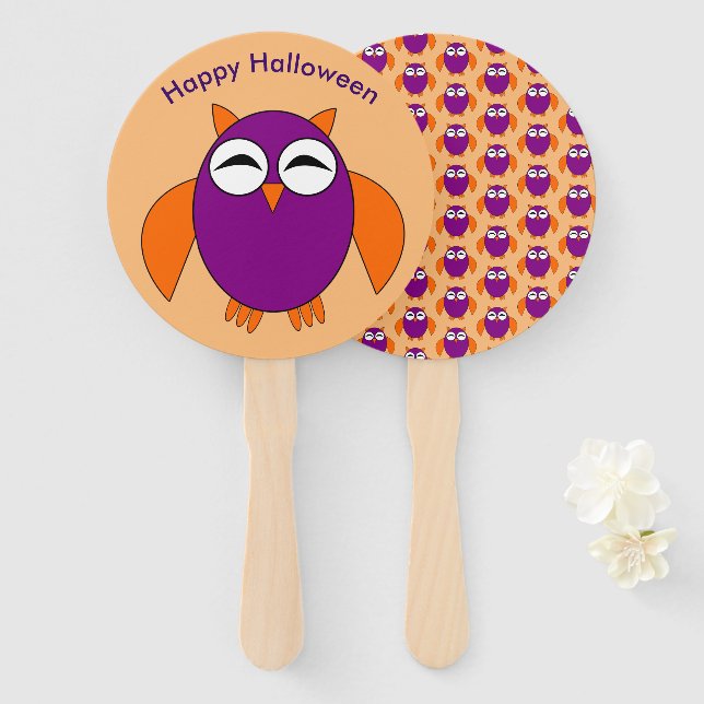 Leque Ventilador Personalizado Da Mão Do Halloween (Frente e Verso)