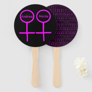 Leque Ventilador Personalizado de Mão Lésbica