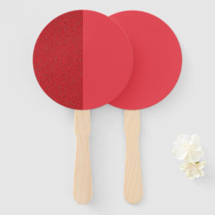 Leque Ventilador Personalizado de Mão Vermelha de Tomato