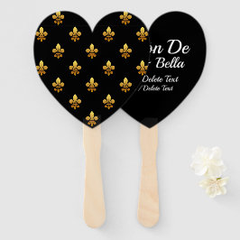 Leque Ventilador Personalizado Fleur de Lis