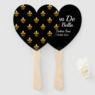 Leque Ventilador Personalizado Fleur de Lis
