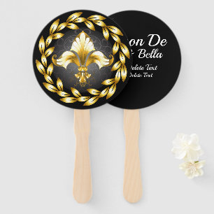 Leque Ventilador Personalizado Fleur de Lis