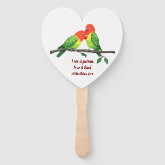Leque Ventilador portátil Inspirador Lovebird