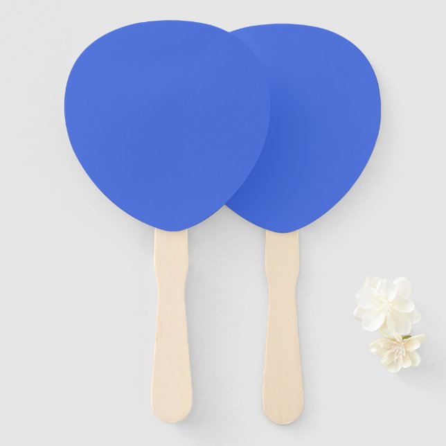 Leque Ventilador Real Blue Teardrop - Conjunto Personali (Frente e Verso)
