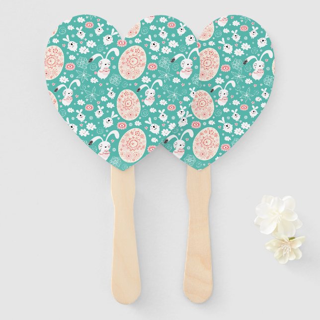 Leque Ventiladores da Mão de páscoa (Frente e Verso)