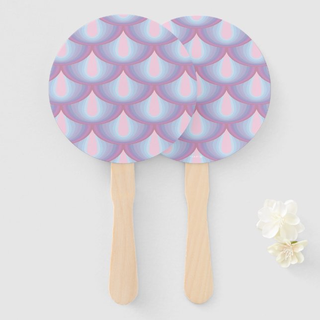 Leque Ventiladores da Mão do Moonstone Scaling (Frente e Verso)