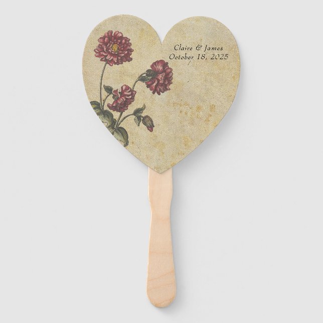 Leque Ventiladores de Casamento da Elegância Escura (Frente)