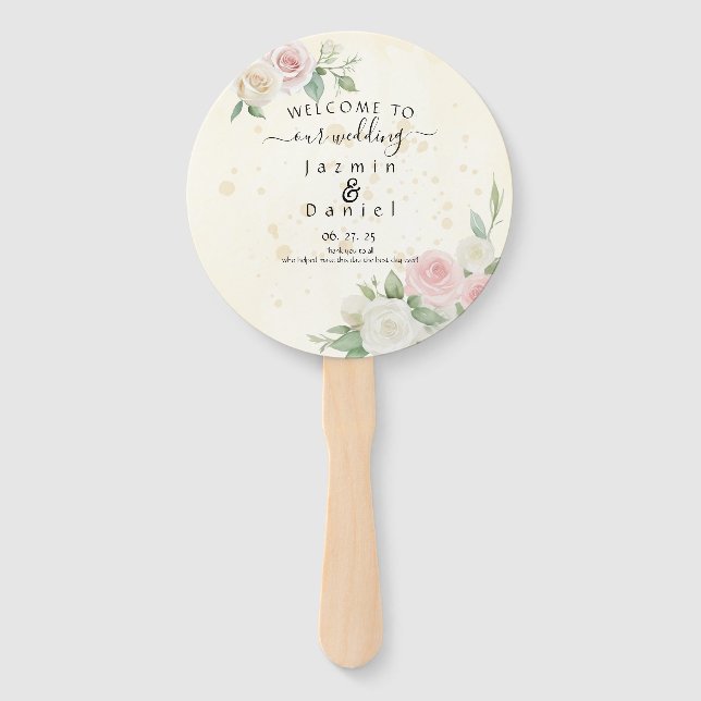 Leque Ventiladores do Programa Blogues Brancos e Rosa Ro (Frente)