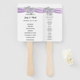 Leque Ventiladores do Programa Casamento Roxo de Coraçõe
