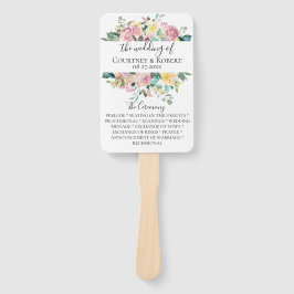 Leque Ventiladores do Programa de Casamento de Buquês Pa