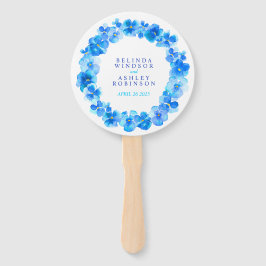 Leque Ventiladores do programa de casamento de cor aquos