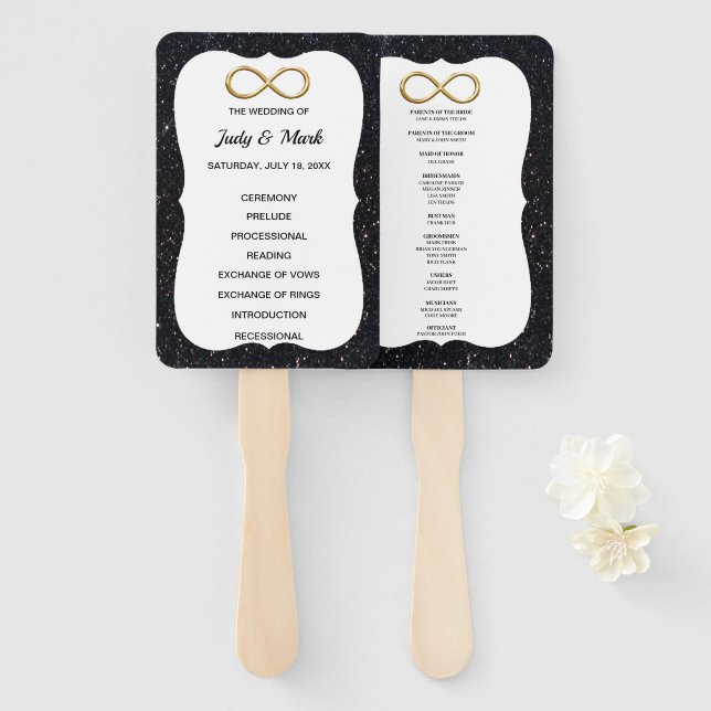 Leque Ventiladores do Programa de Casamento Infinito Dou (Frente e Verso)
