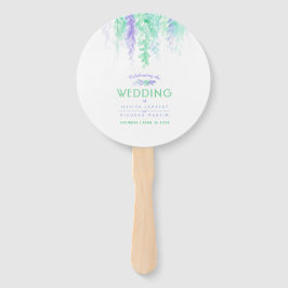 Leque Ventiladores do programa de cascata de flores verd