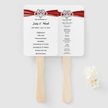 Ventiladores do programa Red Infinity Heart Weddin