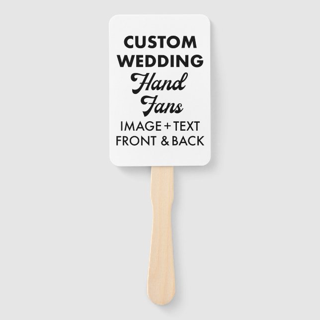 Leque Ventiladores personalizados para casamento de conv (Frente)