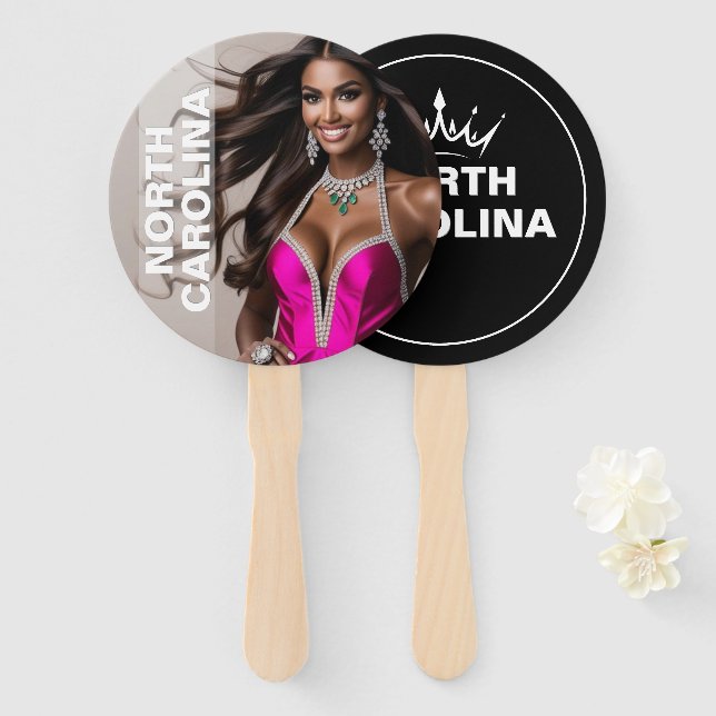 Leque Ventoinhas de Paddle Personalizadas para Concurso  (Frente e Verso)