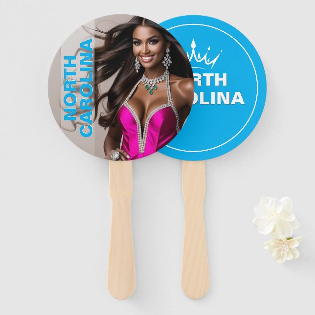 Leque Ventoinhas de Paddle Personalizadas para Concurso  (Frente e Verso)