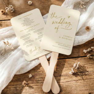 Leque Ventoinhas de Programa de Casamento Divertidas Cre