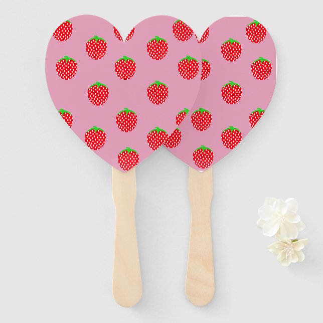 Leque Verão Maravilhoso de Frutas (Frente e Verso)
