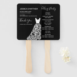 Leque Vestido de Casamento Branco