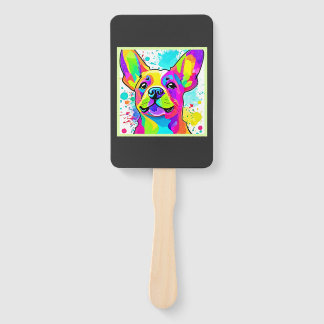 Leque Vibrant Frenchie Bulldog Puppy Art