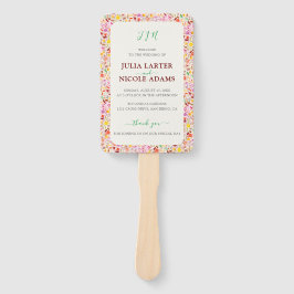 Leque Vibrante Aquarelas Vias Flores De Tulpa De Verão C