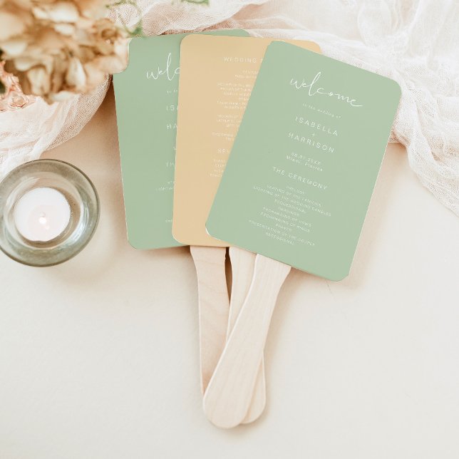 Leque Vibrante do Programa de Casamento de Pastel LEAH (Criador carregado)