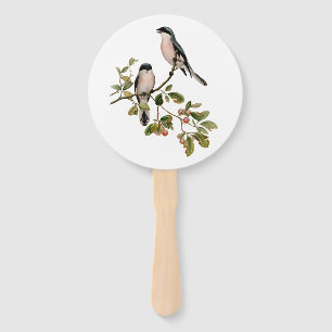 Leque Vintage Bonito Birds em uma ramificação
