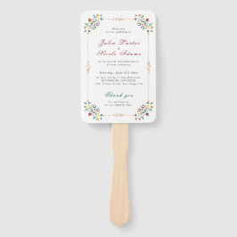 Leque Vintage Geometry Intrata Casamento Clássico de Mot