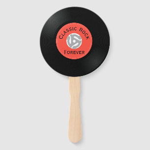 Leque Vintage Vinyl Record Solteiro Hand Held Vintage