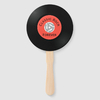 Leque Vintage Vinyl Record Solteiro Hand Held Vintage